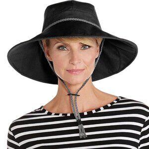 Coolibar Black Gardening Sun Hat - Large/XLarge